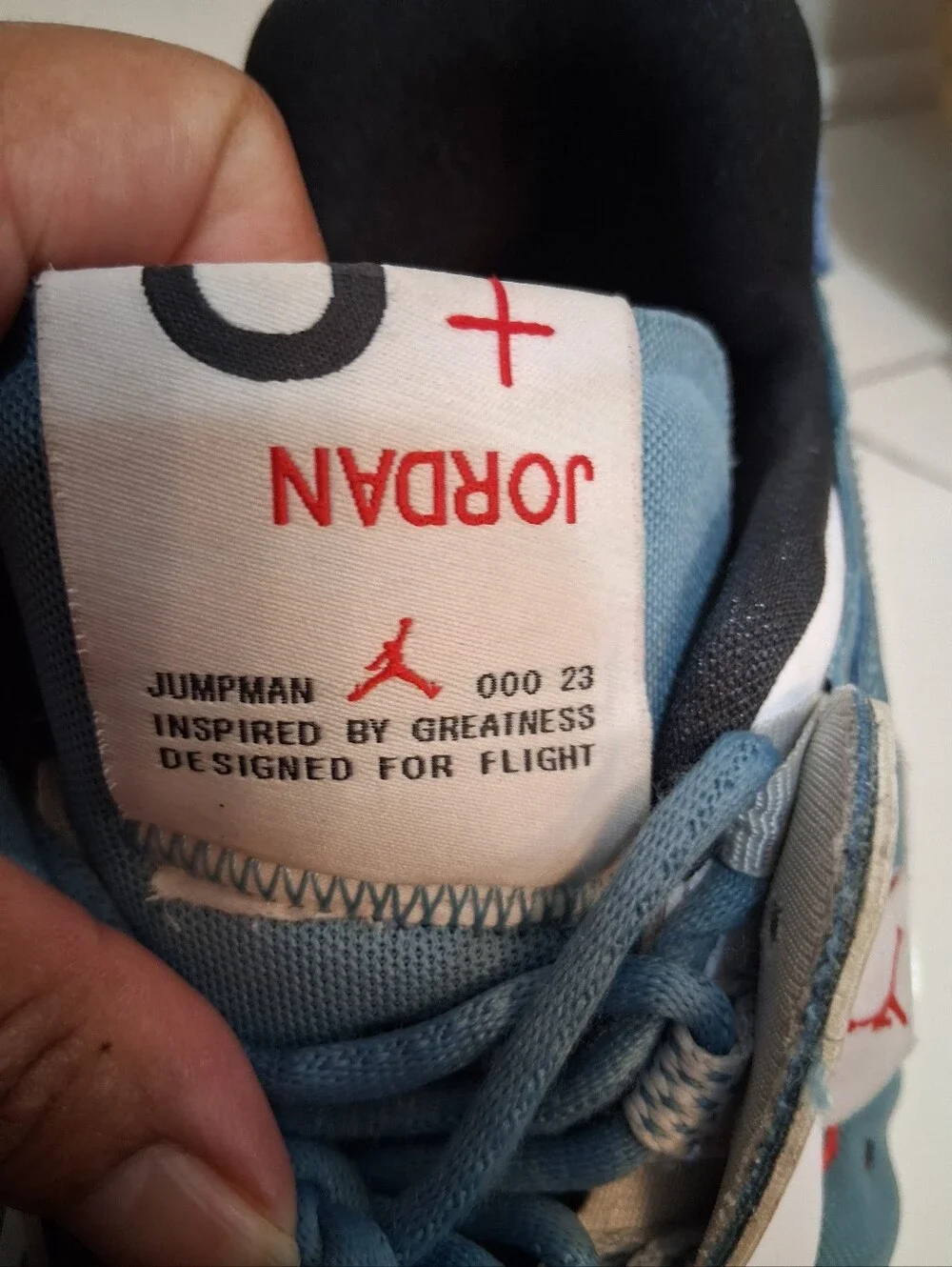 Jordan Kids Teal Blue and White Sneakers with Gum Sole